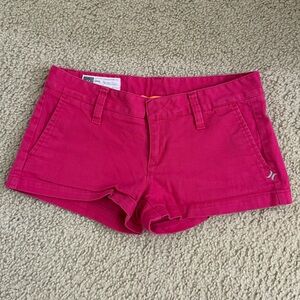 Hurley Women's Vibrant Pink Jean Shorts
